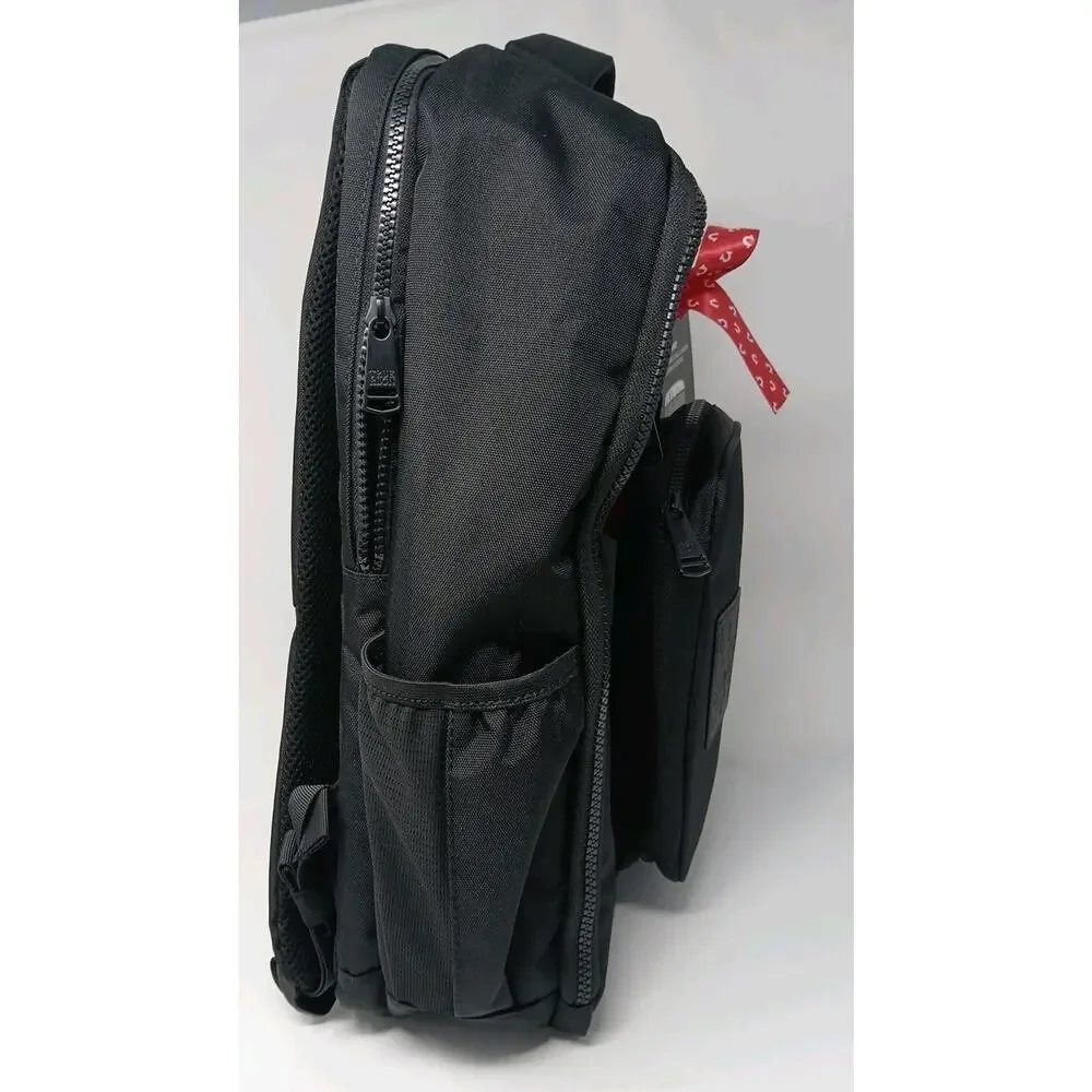 True Religion Computer Backpack Dome Style Black TR104863 & BONUS Tech Kit. NWT